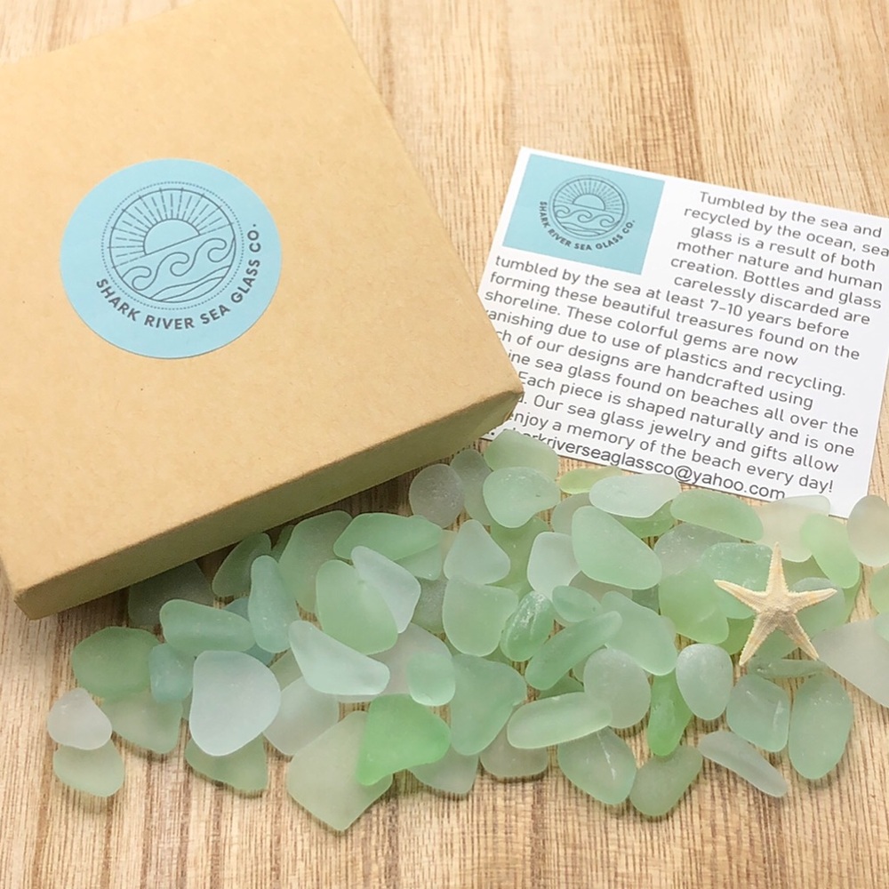 Sea Glass And Pearl Narwhal Bracelet • Genuine Seaglass • Beach Jewelry For Her - Picture 5 of 6